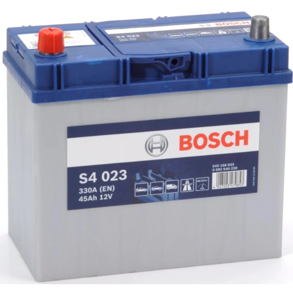 Фото - Автомобильный аккумулятор Bosch S4 12В 45А 330А L+ (0092S40230) Фото - Автомобильный аккумулятор Bosch S4 12В 45А 330А L+ (0092S40230)